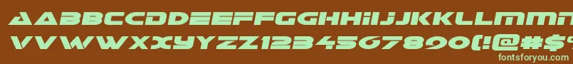 Galantsemital Font – Green Fonts on Brown Background