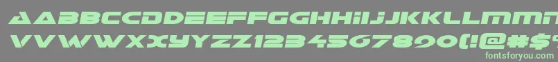 Galantsemital Font – Green Fonts on Gray Background