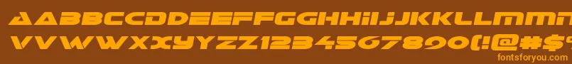 Galantsemital Font – Orange Fonts on Brown Background