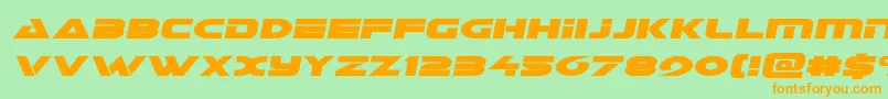 Galantsemital Font – Orange Fonts on Green Background