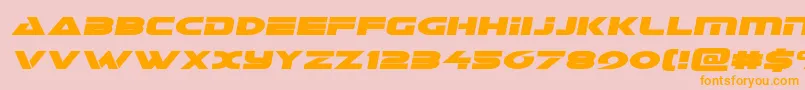 Galantsemital Font – Orange Fonts on Pink Background