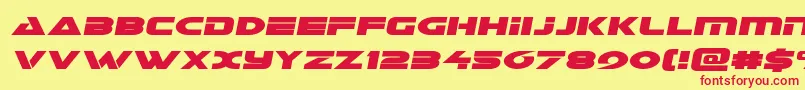 Galantsemital Font – Red Fonts on Yellow Background