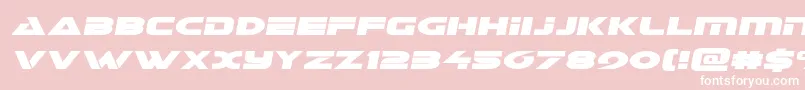 Galantsemital-Schriftart – Weiße Schriften auf rosa Hintergrund