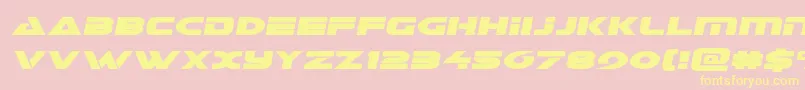 Galantsemital Font – Yellow Fonts on Pink Background