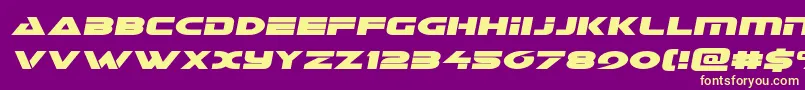 Galantsemital Font – Yellow Fonts on Purple Background