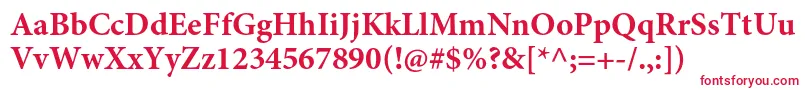 MinionproBold Font – Red Fonts