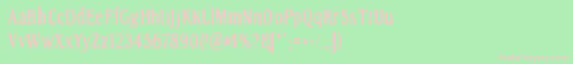 RoadToNowhere Font – Pink Fonts on Green Background