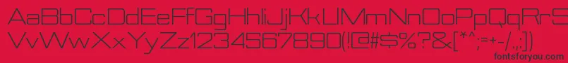 NesobritesebkRegular Font – Black Fonts on Red Background