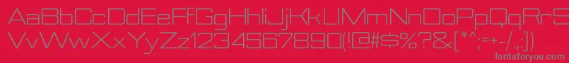 NesobritesebkRegular Font – Gray Fonts on Red Background