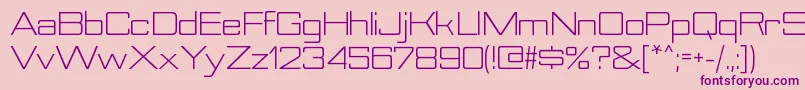 NesobritesebkRegular Font – Purple Fonts on Pink Background