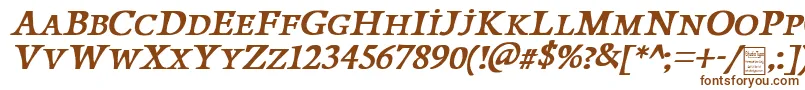 PapillonsItalicDemo Font – Brown Fonts on White Background