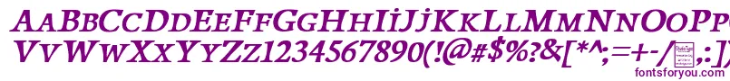 PapillonsItalicDemo-Schriftart – Violette Schriften