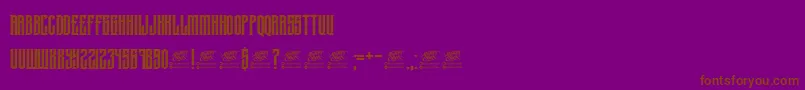 McfKrechet Font – Brown Fonts on Purple Background