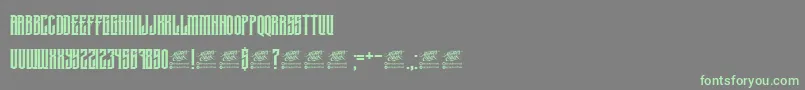 McfKrechet Font – Green Fonts on Gray Background