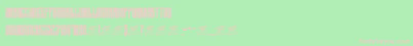 McfKrechet Font – Pink Fonts on Green Background