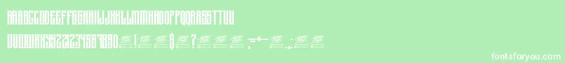 McfKrechet Font – White Fonts on Green Background