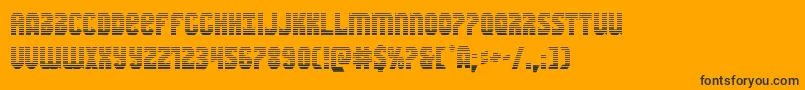 Warnationgrad Font – Black Fonts on Orange Background