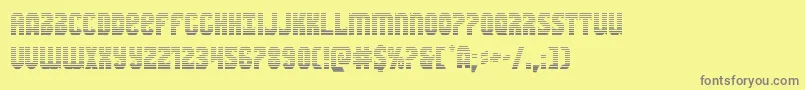 Warnationgrad Font – Gray Fonts on Yellow Background