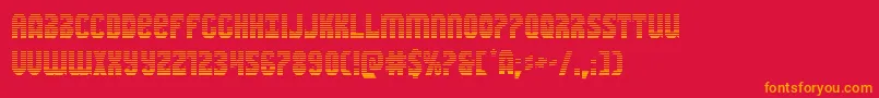 Warnationgrad Font – Orange Fonts on Red Background