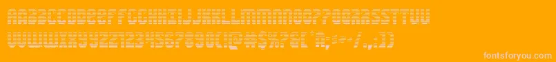 Warnationgrad Font – Pink Fonts on Orange Background