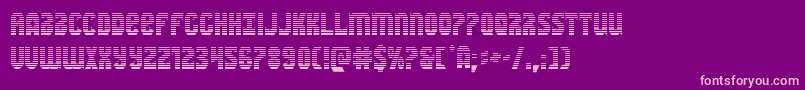 Warnationgrad Font – Pink Fonts on Purple Background