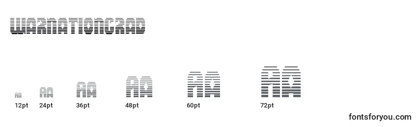 Warnationgrad Font Sizes