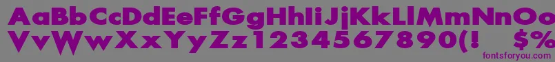 Scream ffy Font – Purple Fonts on Gray Background