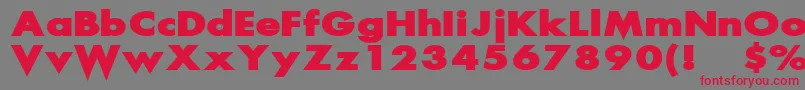 Scream ffy Font – Red Fonts on Gray Background