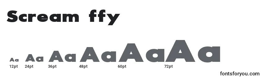 Scream ffy Font Sizes