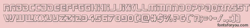 Legiosabinaout Font – Black Fonts on Pink Background