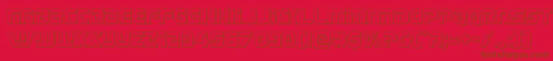 Legiosabinaout Font – Brown Fonts on Red Background