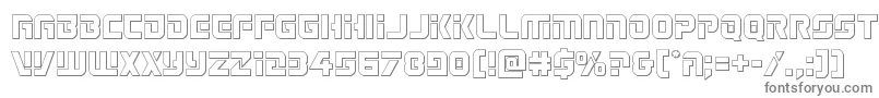 フォントLegiosabinaout – 白い背景に灰色の文字
