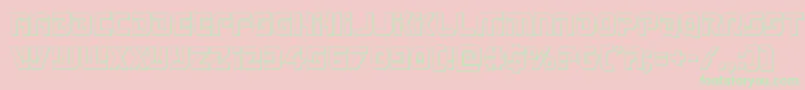 Legiosabinaout Font – Green Fonts on Pink Background