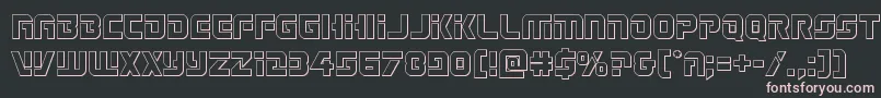 Legiosabinaout Font – Pink Fonts on Black Background