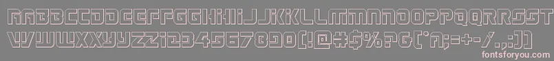 Legiosabinaout Font – Pink Fonts on Gray Background