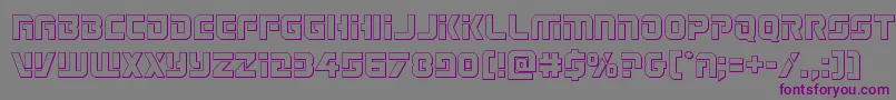 Legiosabinaout Font – Purple Fonts on Gray Background