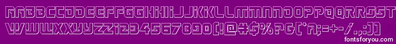 Legiosabinaout Font – White Fonts on Purple Background