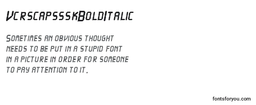 VcrscapssskBoldItalic-fontti