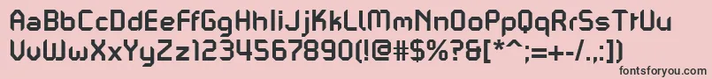 PfmechanicaaproBold Font – Black Fonts on Pink Background