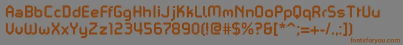 PfmechanicaaproBold Font – Brown Fonts on Gray Background