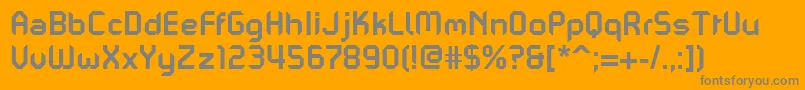 Weitere Informationen zur PfmechanicaaproBold-Schriftart PfmechanicaaproBold-Schriftart – Graue Schriften auf orangefarbenem Hintergrund