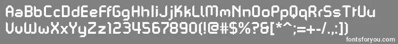 PfmechanicaaproBold Font – White Fonts on Gray Background