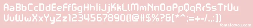PfmechanicaaproBold Font – White Fonts on Pink Background