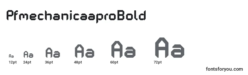 PfmechanicaaproBold Font Sizes