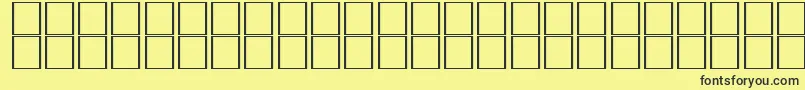 フォントAlKharashi10 – 黒い文字の黄色い背景