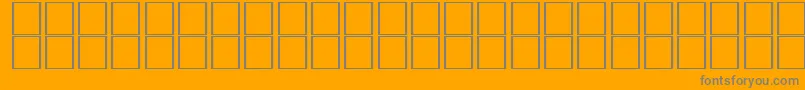 フォントAlKharashi10 – オレンジの背景に灰色の文字