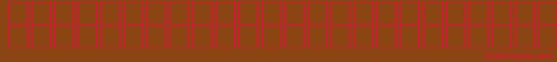 AlKharashi10 Font – Red Fonts on Brown Background