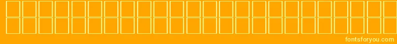 AlKharashi10 Font – Yellow Fonts on Orange Background