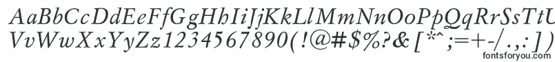 MyslItalic-fontti – Alkavat M:lla olevat fontit
