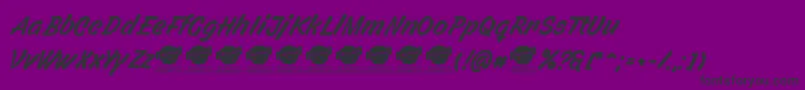 FilbertcolorPersonaluse Font – Black Fonts on Purple Background